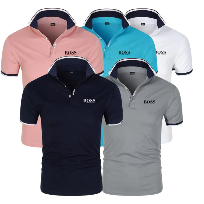 [KAUFE 3 ERHALTE 5] Essential Kit Poloshirts (5er-Pack)