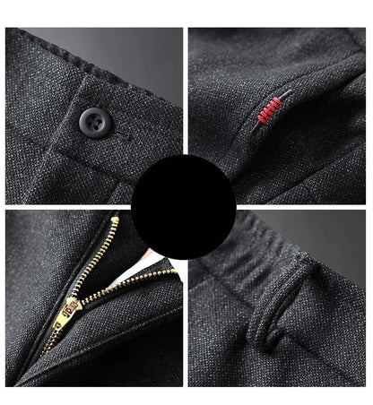 Men's Brushed Fabric Casual Pants